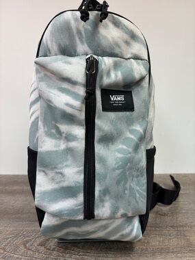 Vans Off The Wall Warp Tie Dye Sling  Green | Black Checkerboard Lining Unisex